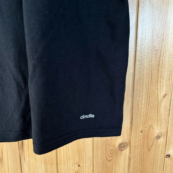 adidas Black Short Sleeve Tee with Light Blue Club Graphic - Picture 5 of 5